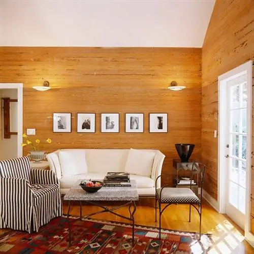 современные деревянные стены