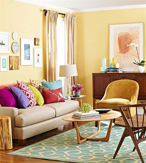 Желтые цвета краски