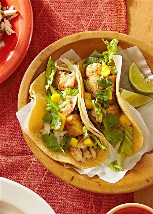 Острые тако с морепродуктами