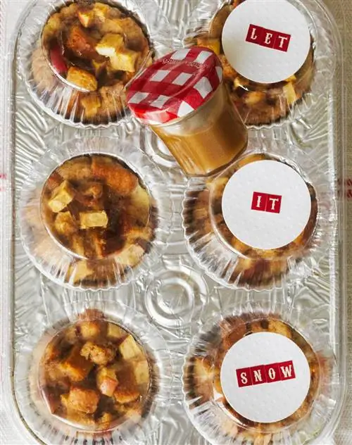 Карамельно-яблочный пудинг