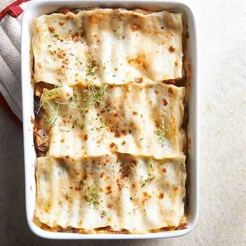 Лазанья с короткими ребрышками