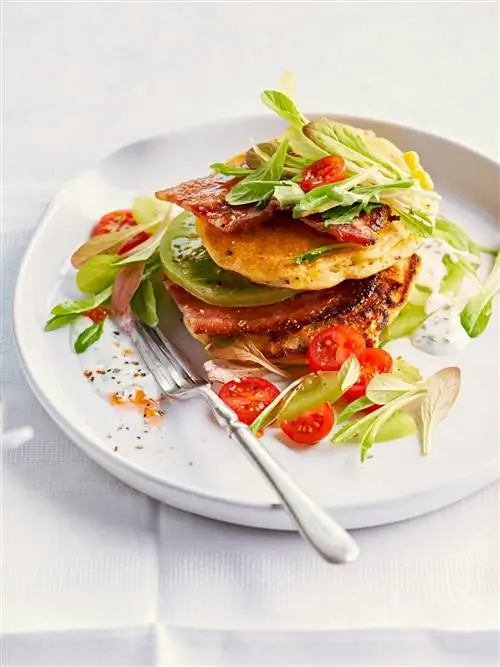 BLT Кукурузные лепешки с заправкой из пахты BLT Кукурузные лепешки с заправкой из пахты
