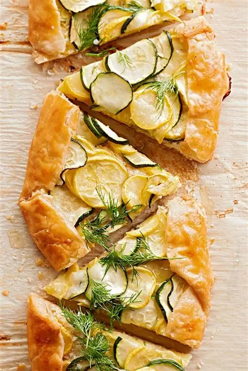 Лимонная рикотта Summer Squash Galette Лимонная рикотта Summer Squash Galette
