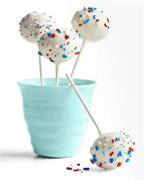 Donut Hole Pops Красная белая синяя посыпка