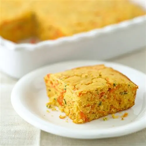 Садовый вегетарианский кукурузный хлеб