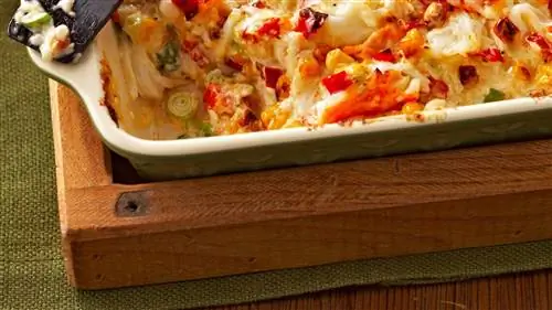 Дип из жареной кукурузы и краба