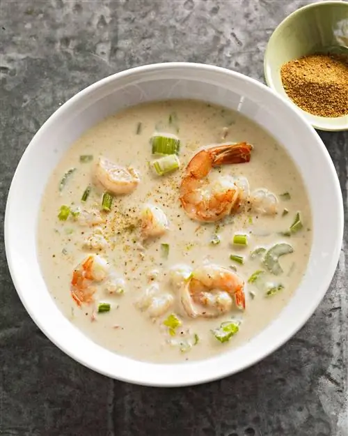 Быстрый биск из креветок