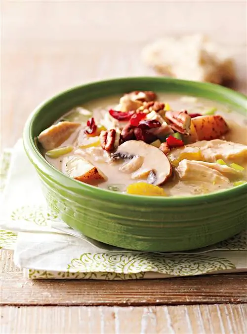 Сливочный суп из индейки