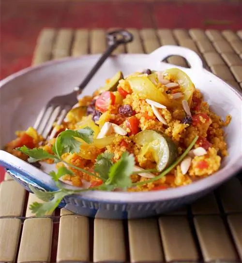 овощи кускус карри