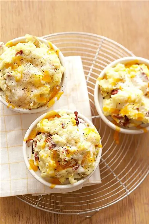 Горшки с сырным пюре Горшки с сырным пюре