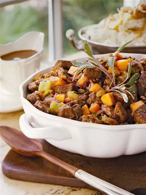 Зимняя начинка из тыквы и черного хлеба