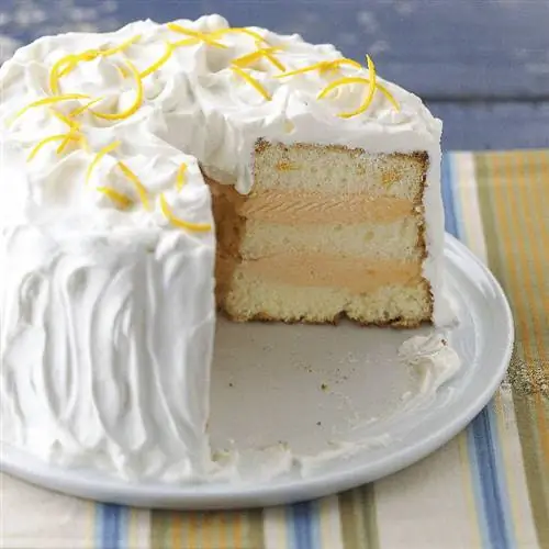 Торт-мороженое с едой ангела