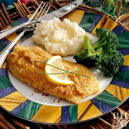 Жареная в духовке рыба с хрустящей корочкой