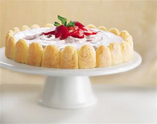 Клубничный шифоновый десерт