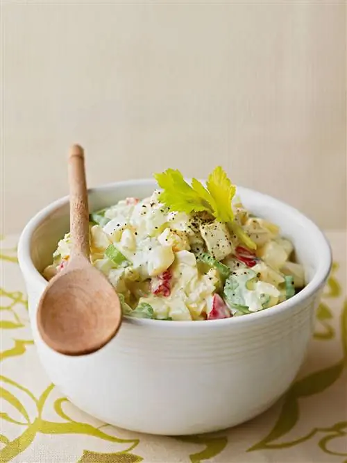 Картофельный салат без нарезки