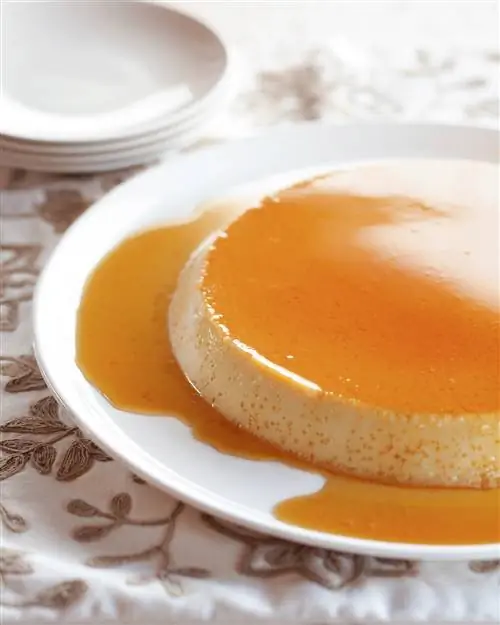 Миндальный флан с золотой карамелью Миндальный флан с золотой карамелью