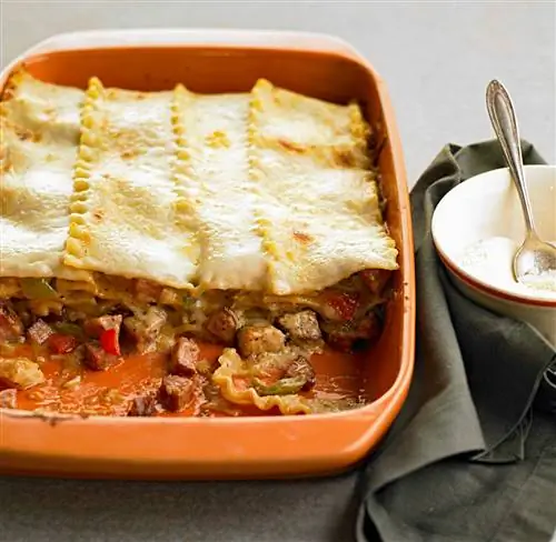 Куриная лазанья по-каджунски