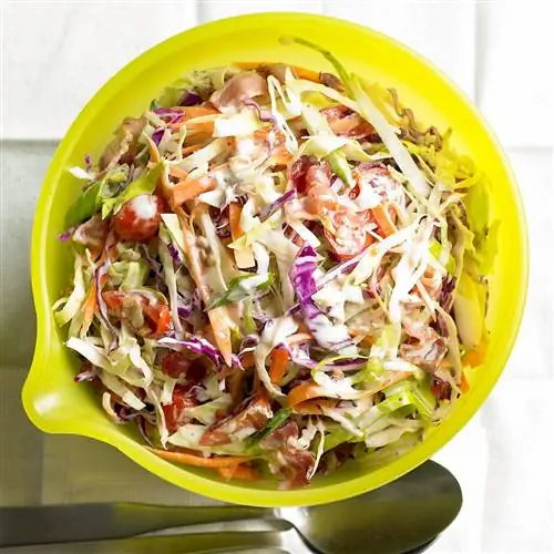Сливочный салат из капусты BLT