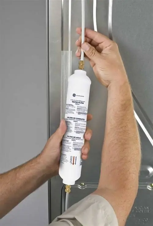 установка встроенного фильтра для воды