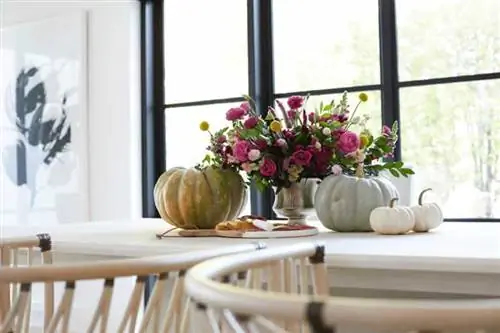 Осенние советы по дизайну интерьера - таблица