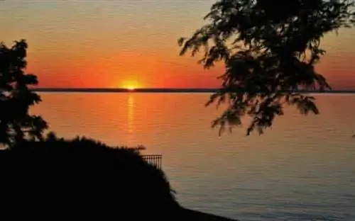 Идеи настенного искусства - восход солнца