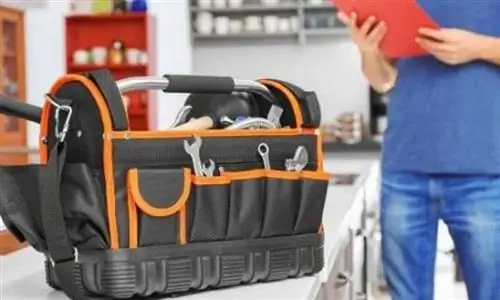 Настройка сумки для сантехнических инструментов