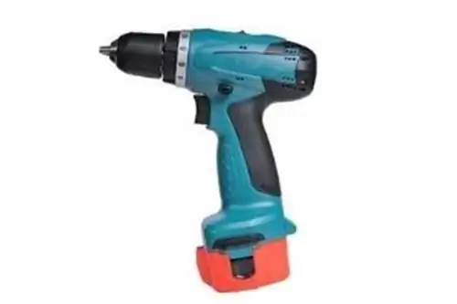 Установка сумки для сантехнических инструментов - аккумуляторная дрель