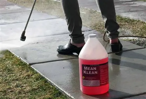 Как сделать бетон снова чистым - мойка высокого давления