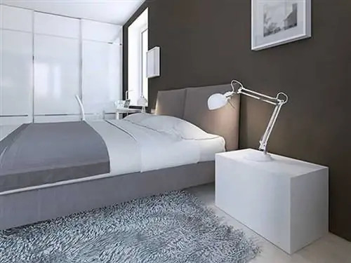 10 лучших идей прикроватных тумбочек для вашей спальни - прикроватная тумбочка из белого блока