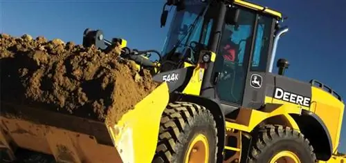 Распространенные типы тяжелой техники, используемые на строительных площадках - погрузчик