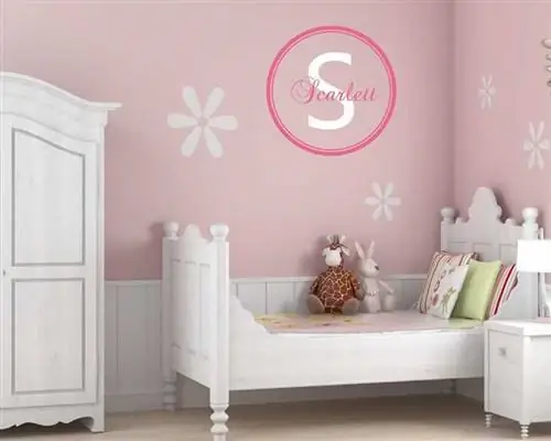 наклейка на стену с именем