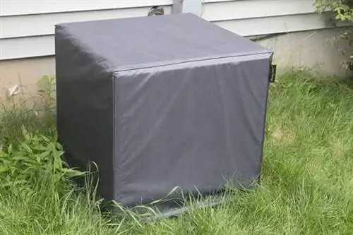 Как подготовить кондиционер к зиме - крышка кондиционера