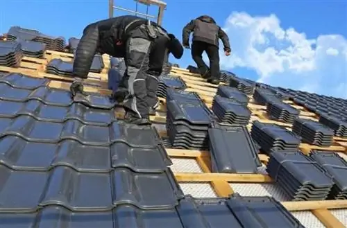 замена глиняной крыши