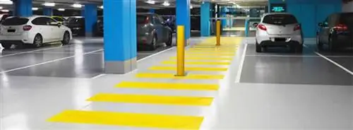 Защита поверхностей настила автостоянки