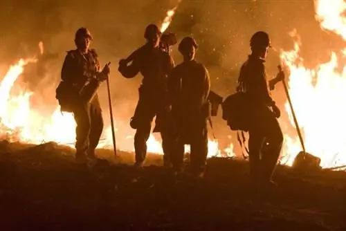 Крупные пожары в Сан-Диего - стандартный нефтяной пожар