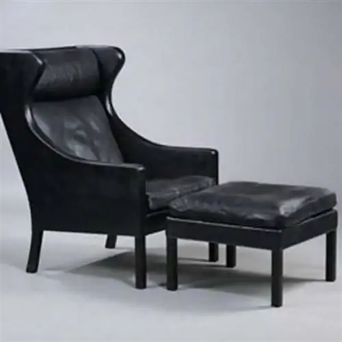 Легкая регулировка пуфика с креслом Borge Mogensen, который нельзя упустить - экстравагантно