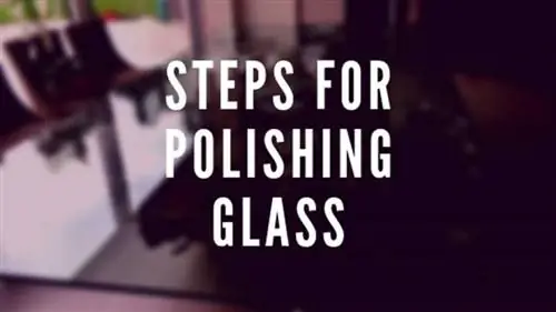 Шаги по полировке стекла