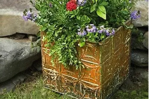 Оловянная потолочная плитка своими руками - плантатор Оловянная потолочная плитка своими руками - плантатор