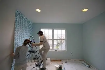 Цветные обои JProvenz Crew Hanging My Green Nursery