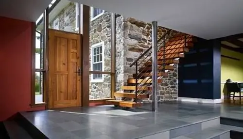 Вход в фермерский дом Wyant Architecture Pa 05