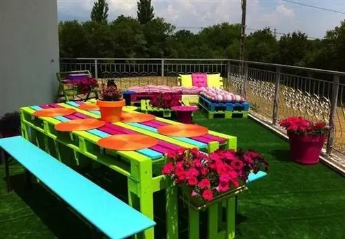 Стол для пикника своими руками - поддоны