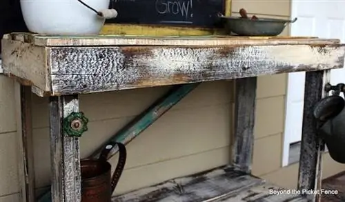 Скамья для горшков из поддонов своими руками - оборудование