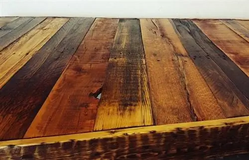 Стол из поддонов своими руками - готовая столешница