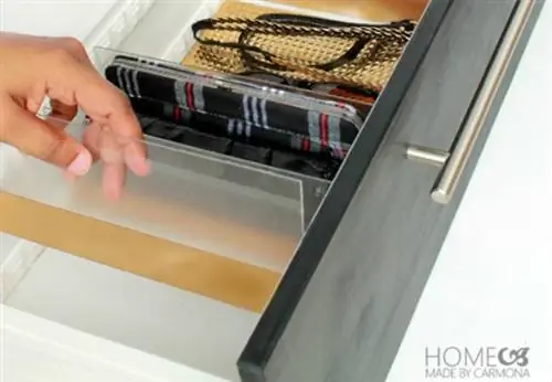 Разделители ящиков своими руками - золото акрил