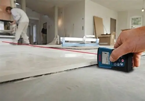 Лазерный дальномер Bosch - в работе