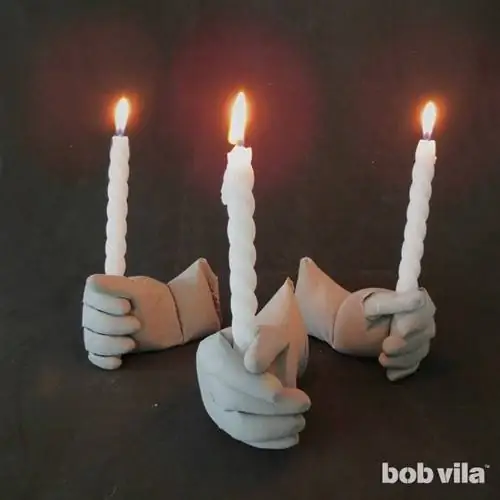 Бетонные подсвечники - Легкий Хэллоуин своими руками