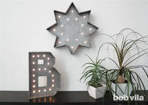 DIY Marquee Letter - Завершенный проект освещения