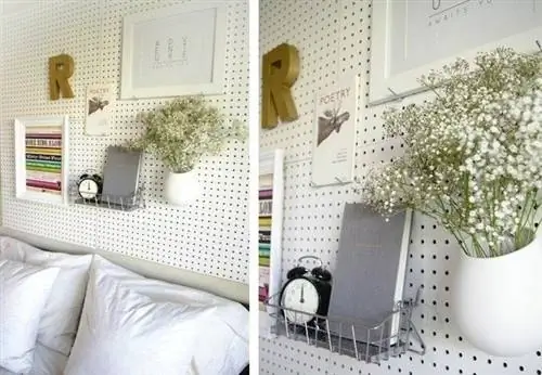 DIY Pegboard Projects - изголовье кровати