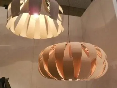 LABworks360-ICFF-2012-Weplight-Деревянный шпон-Люстры