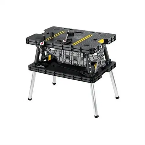 Лучший вариант верстака: складной стол Keter WorkBench